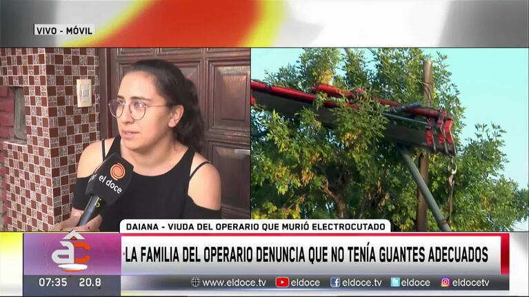 El desgarrador relato de la pareja del operario que murió electrocutado
