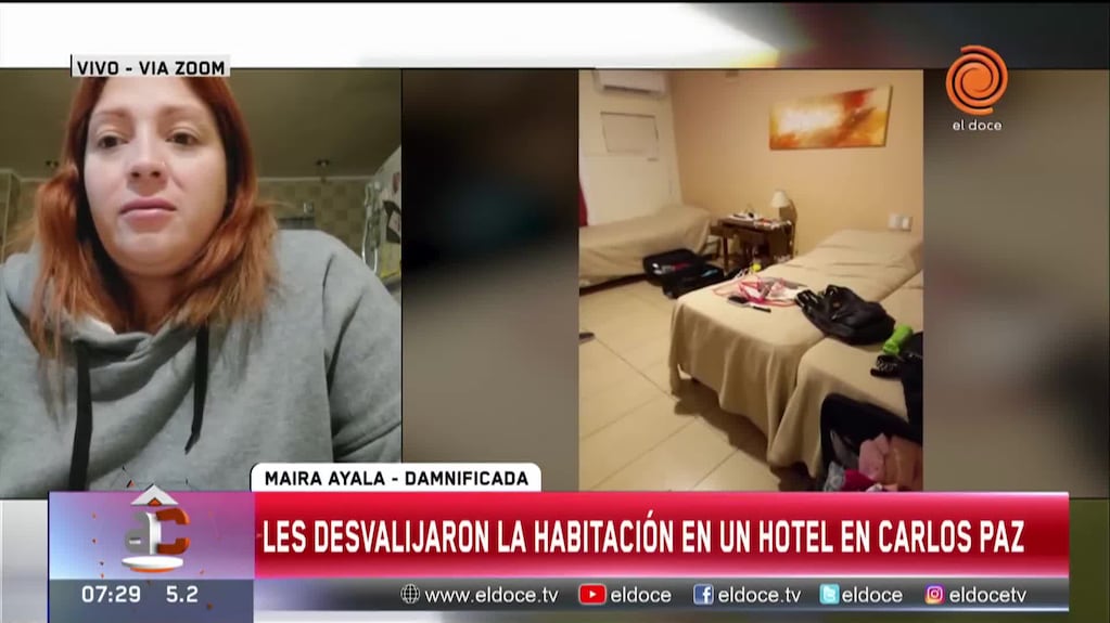 Turistas denunciaron que les robaron en la habitación del hotel