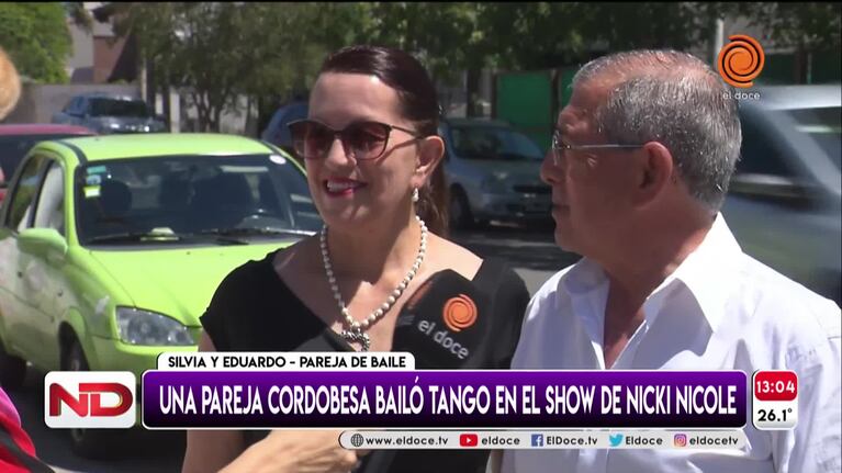 Una pareja cordobesa bailó tango en el show de Nicki Nicole