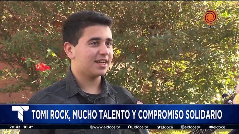 Tomi Rock, el cordobés destacado por su talento y solidaridad