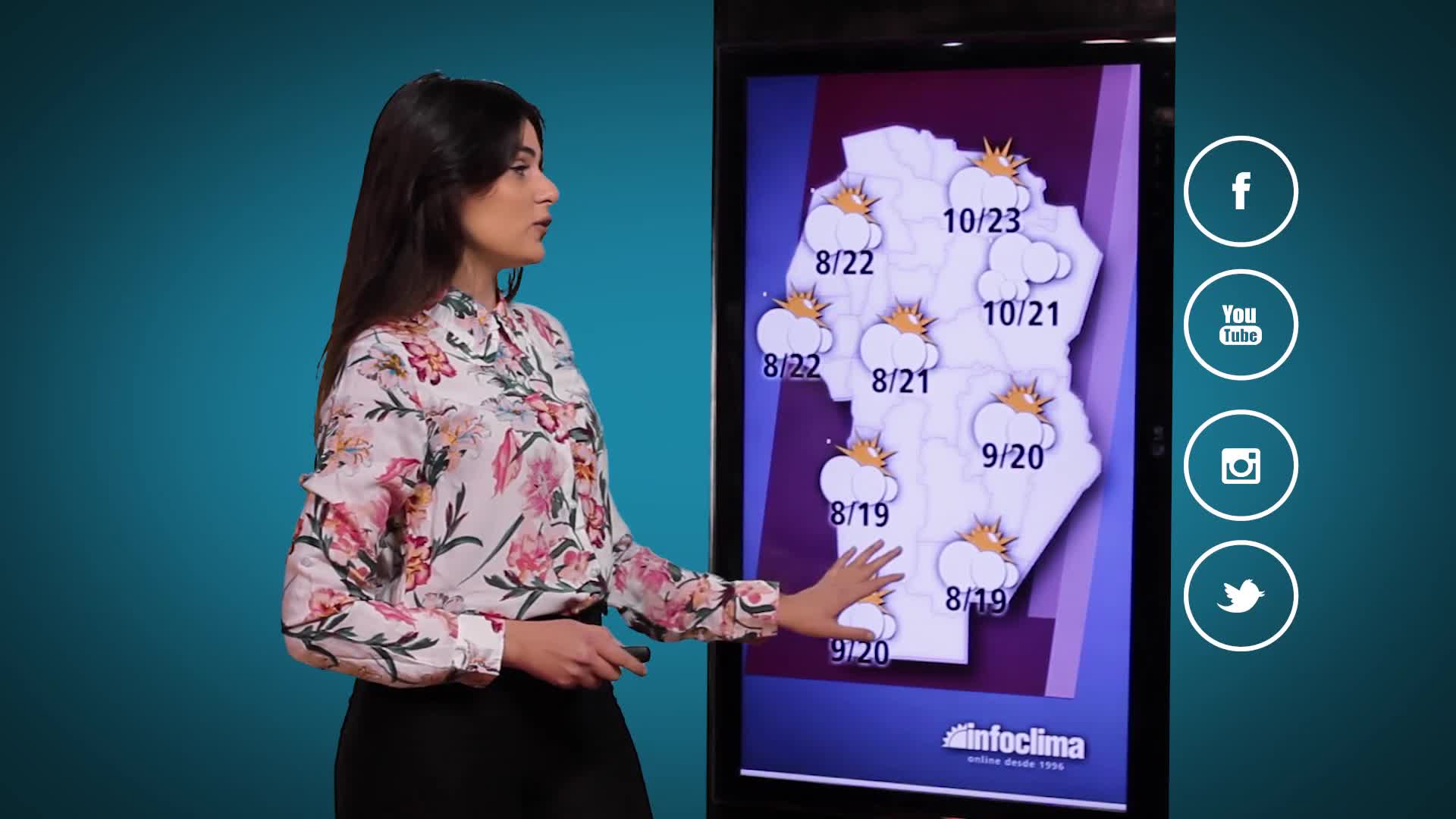 Pronóstico: descenso de temperatura y lluvias