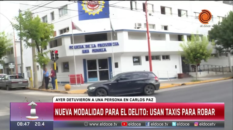 "Taxistas" simulaban esperar pasajeros para robarles en Carlos Paz