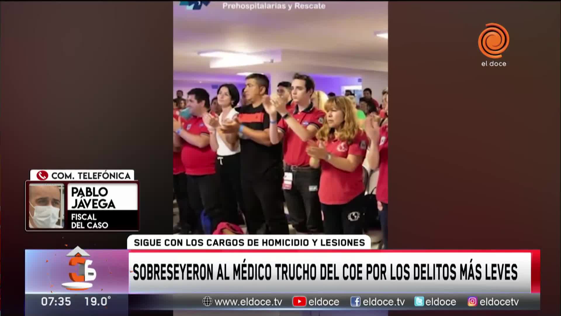 Médico trucho del COE: sobreseído en una causa por falsificación de documentos