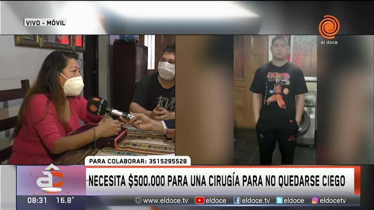 Está por quedarse ciego y vende rifas para la cirugía