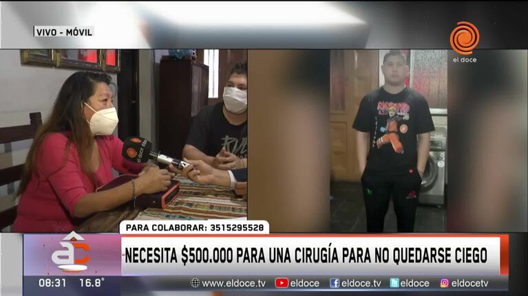 Está por quedarse ciego y vende rifas para la cirugía