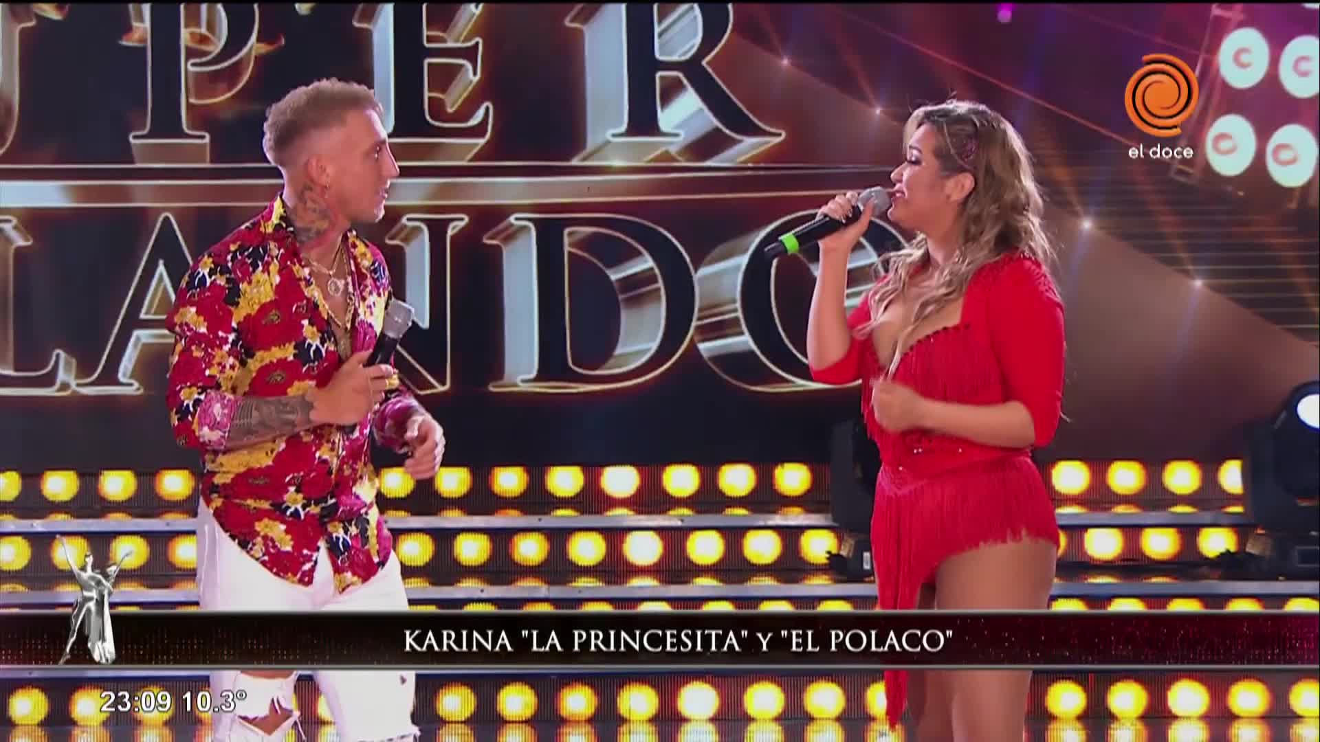 Karina y El Polaco cantaron una canción de Rodrigo en ShowMatch