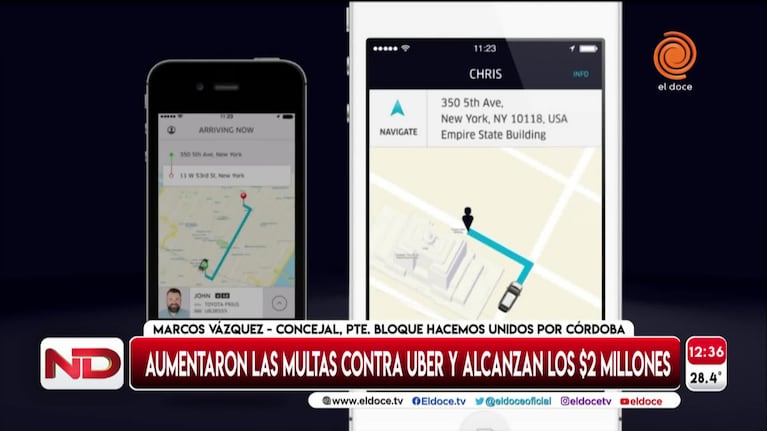 Posturas cruzadas por el aumento del precio de las multas contra Uber