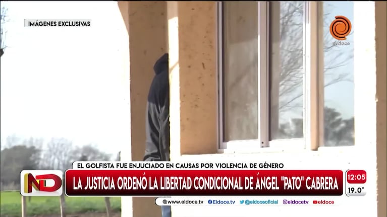 Exclusivo: así dejó la cárcel Ángel "Pato" Cabrera