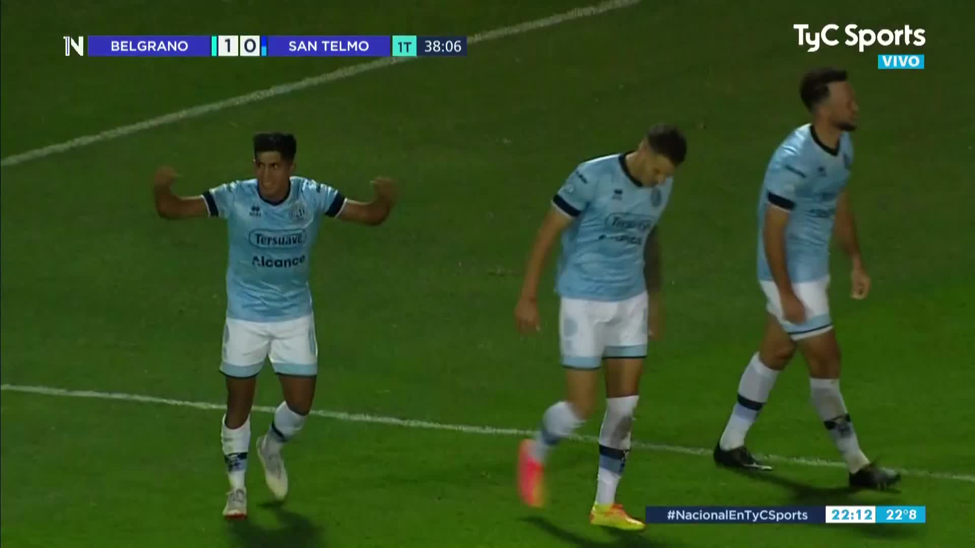 Gol de Comba y Belgrano vence a San Telmo