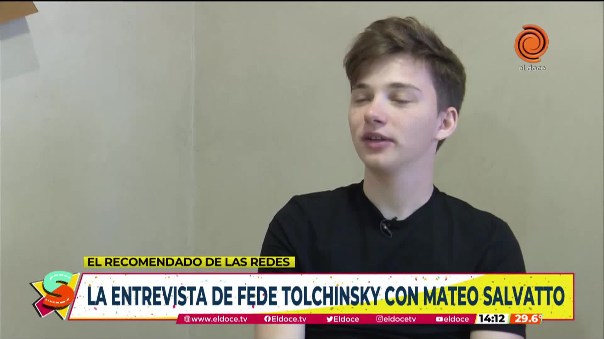 Mateo Salvatto, mano a mano con Fede Tolchinsky