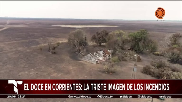 Drama en Corrientes: la postal gris tras los incendios