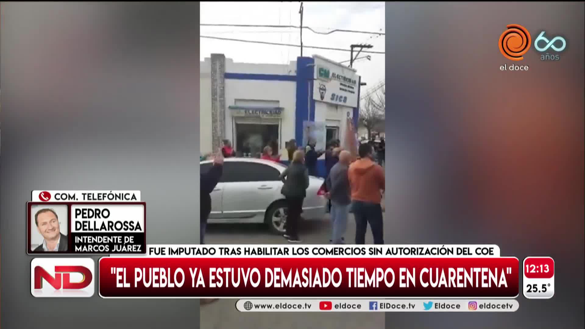 Intendente de Marcos Juárez: "Traté de calmar una revuelta popular"