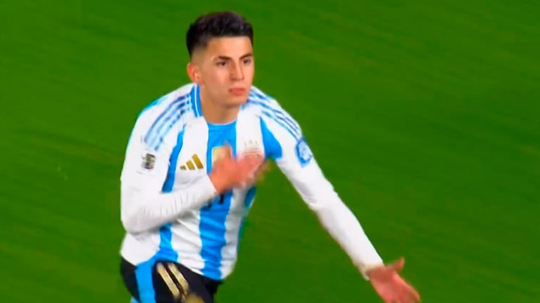 Thiago Almada y el gol de Argentina para el 1 a 1 ante Colombia