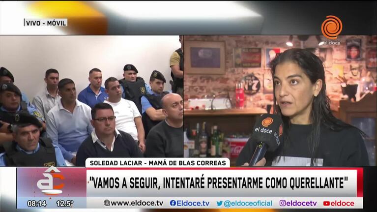 El enojo de la mamá de Blas por el pase de la causa política a Anticorrupción