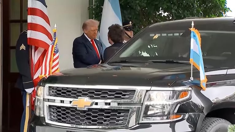 Así llegó Milei a la Casa Blanca para reunirse con Donald Trump