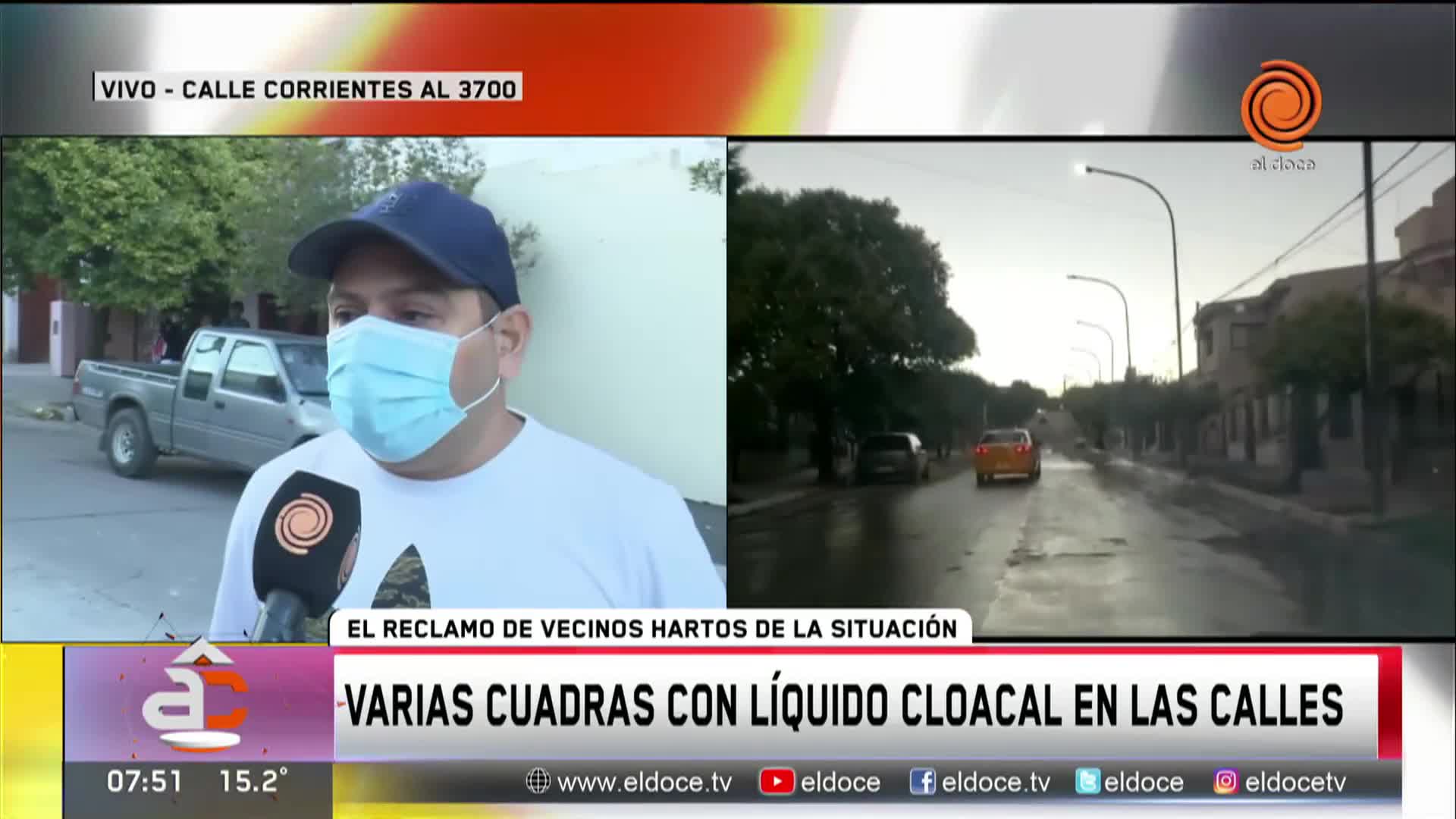 Hartos del asco: vecinos de varias cuadras conviven con líquidos cloacales