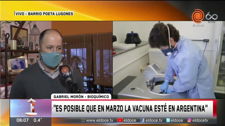 Coronavirus: "Es posible que en marzo la vacuna esté en Argentina"