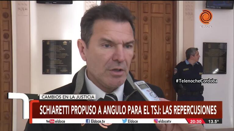 Schiaretti propuso a Angulo para el TSJ