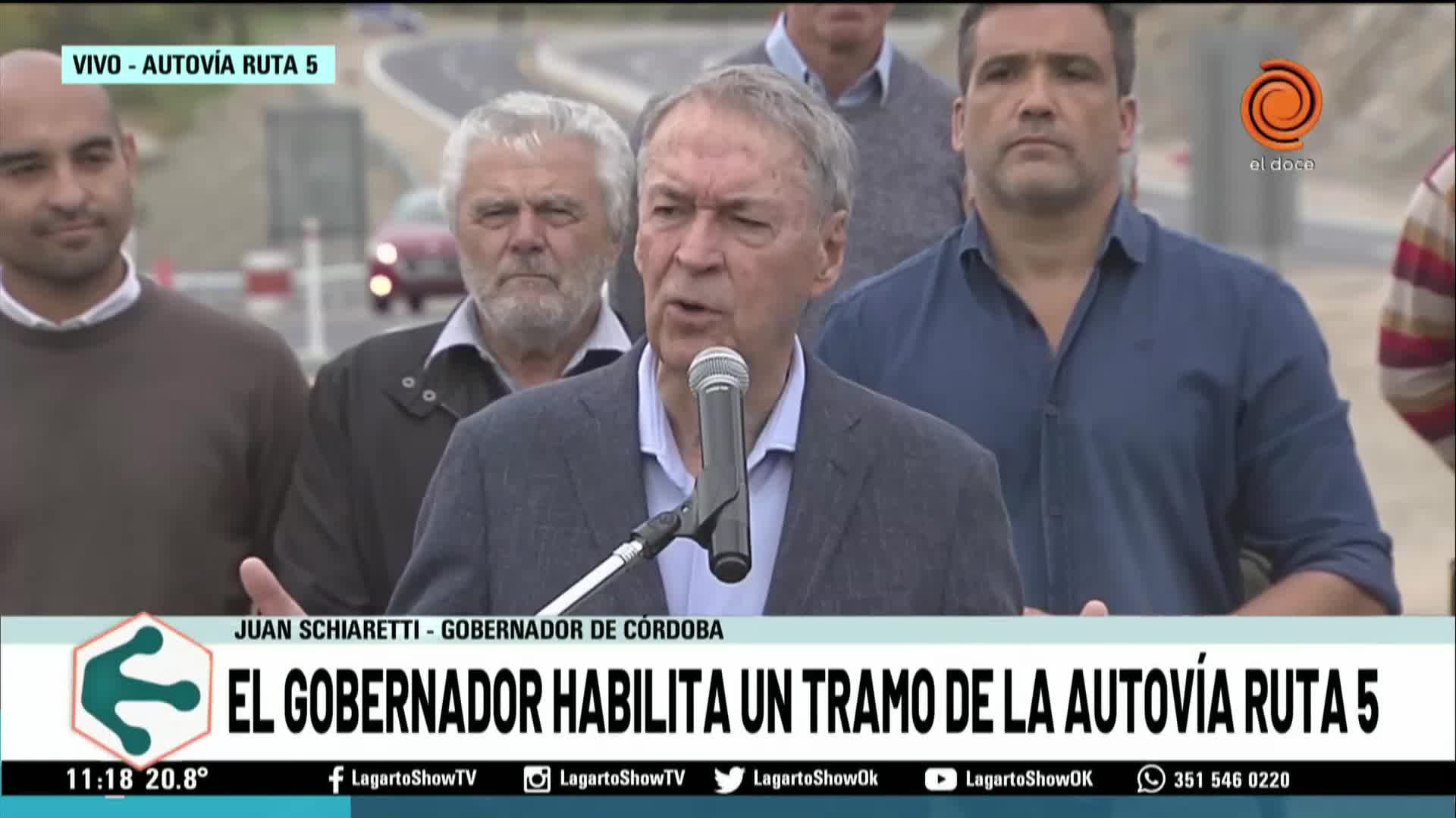 Inauguraron un tramo de la Autovía Ruta 5