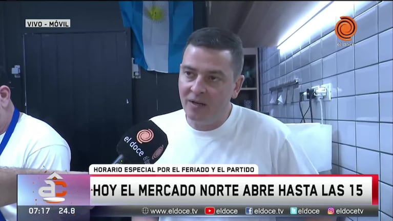 Cómo es la atención en el Mercado Norte este viernes 