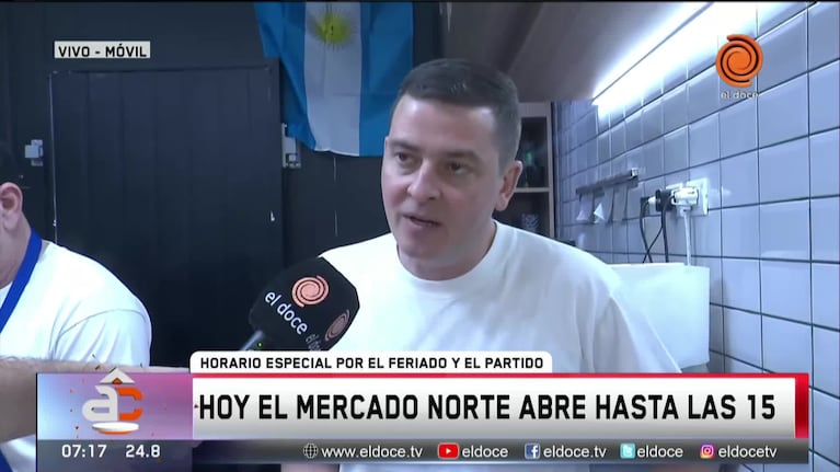 Cómo es la atención en el Mercado Norte este viernes