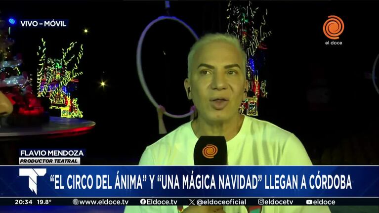Flavio Mendoza, feliz con la respuesta para sus dos shows en Córdoba