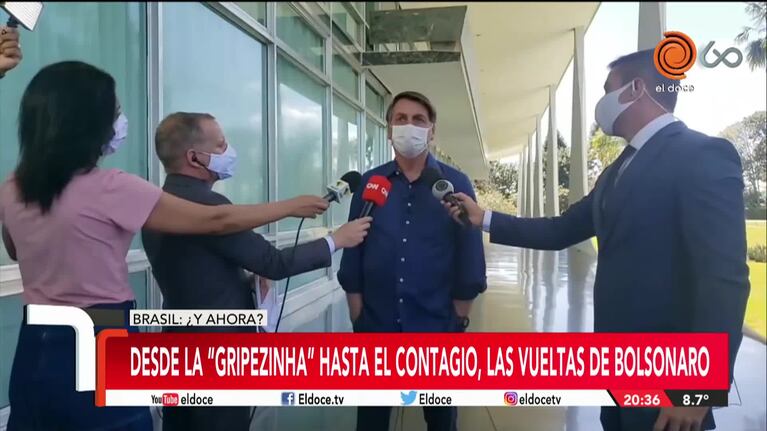 Bolsonaro con coronavirus: desde la "gripezinha" al contagio