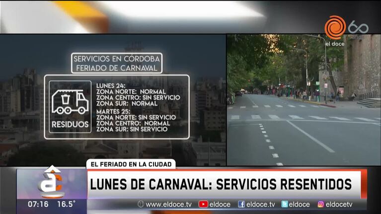 Así serán los servicios en los feriados del lunes y martes