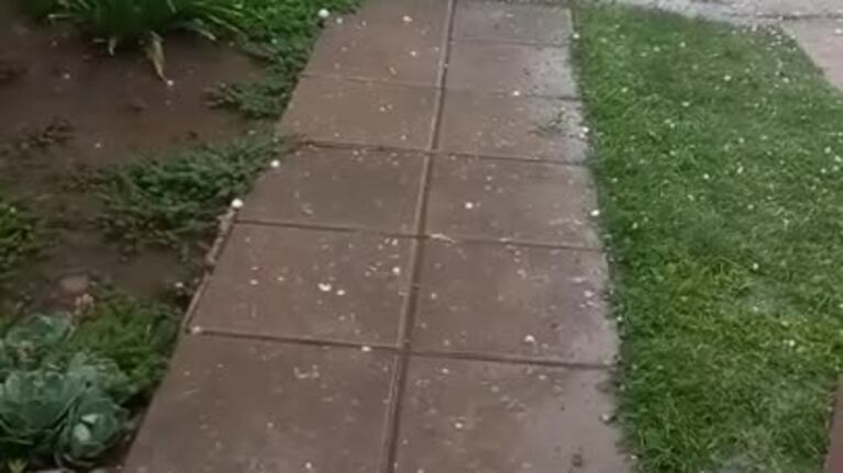 Cayó granizo en el sur cordobés