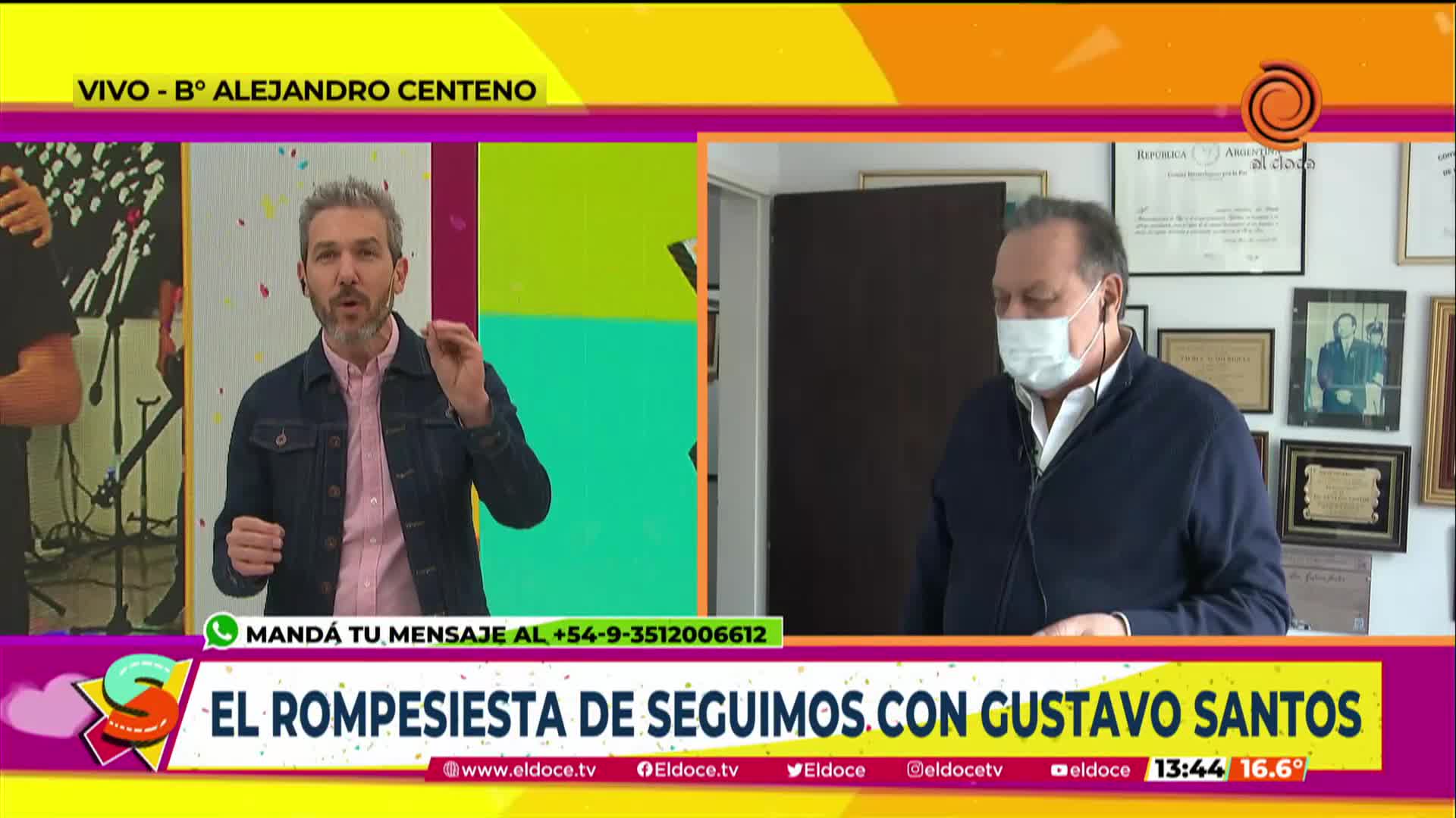 Gustavo Santos en Seguimos en El Doce