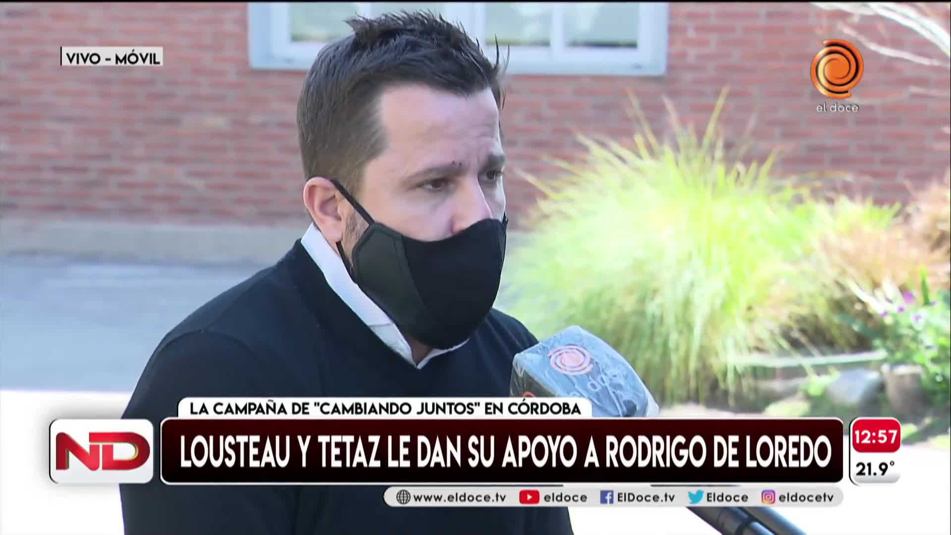 Lousteau y Tetaz apoyaron a De Loredo en Córdoba