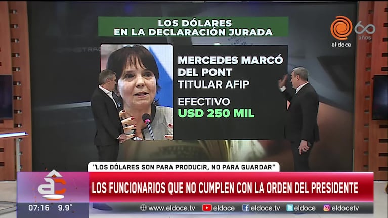 Gobierno Nacional: los ahorros en dólares de los funcionarios