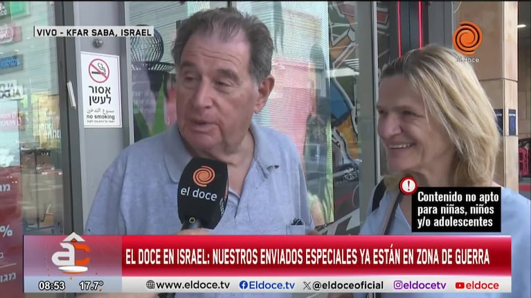 Fede Tolchinsky, emocionado desde Israel