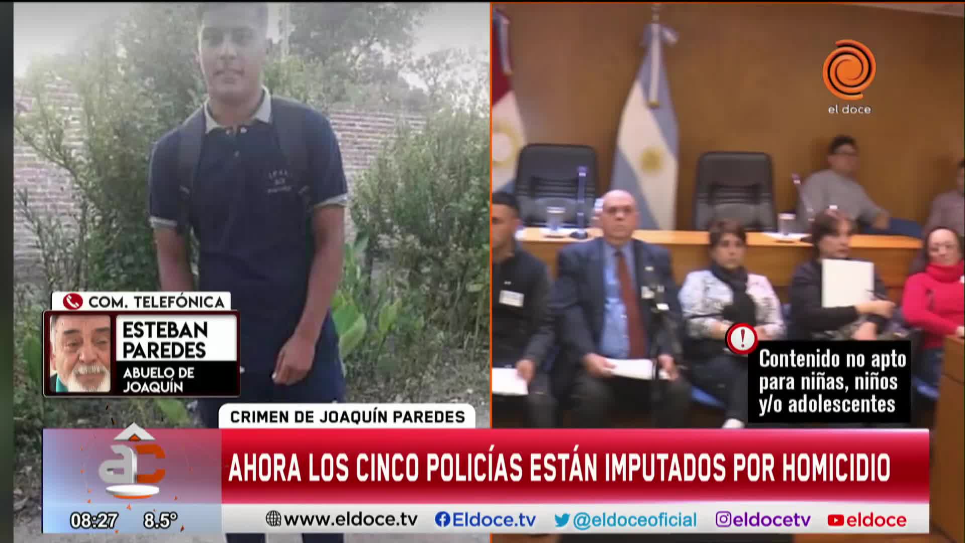 El abuelo de Joaquín Paredes insistió en que "todos son responsables" del crimen de su nieto