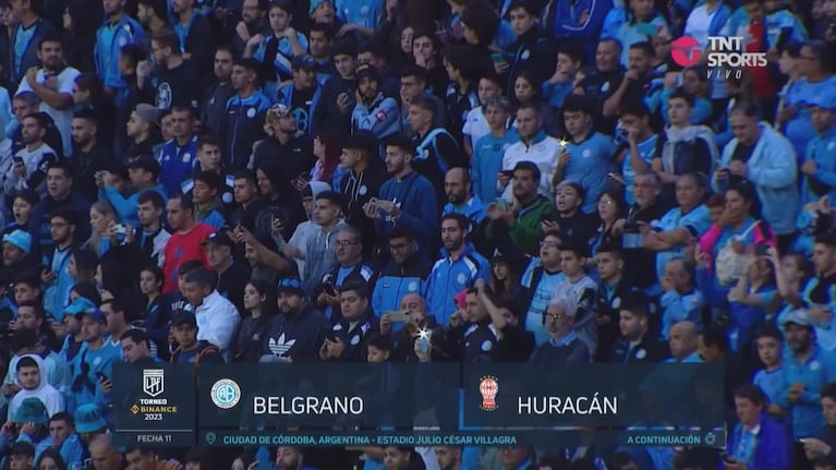 El recibimiento a Belgrano en el Gigante renovado