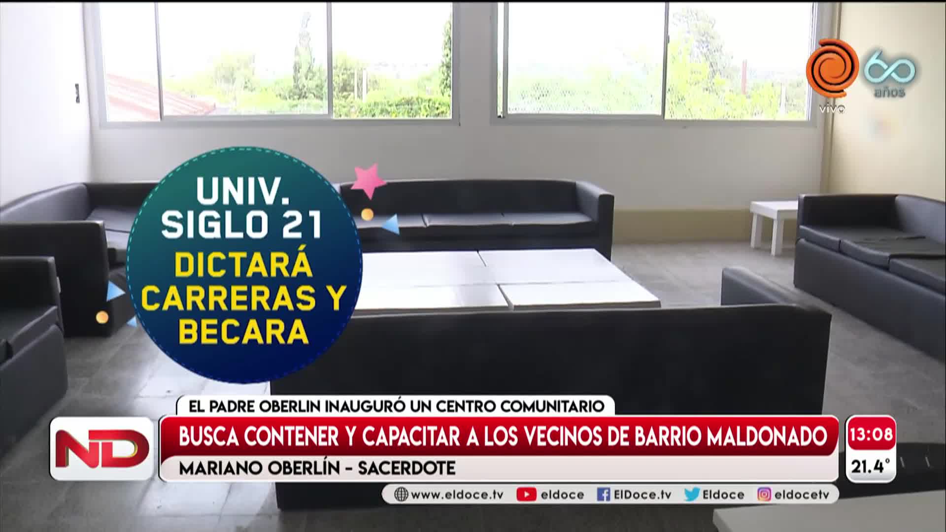 Inauguraron el centro comunitario del Padre Oberlin 
