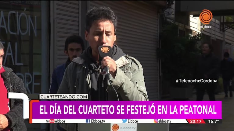 El día del cuarteto se festejó cantando en la peatonal