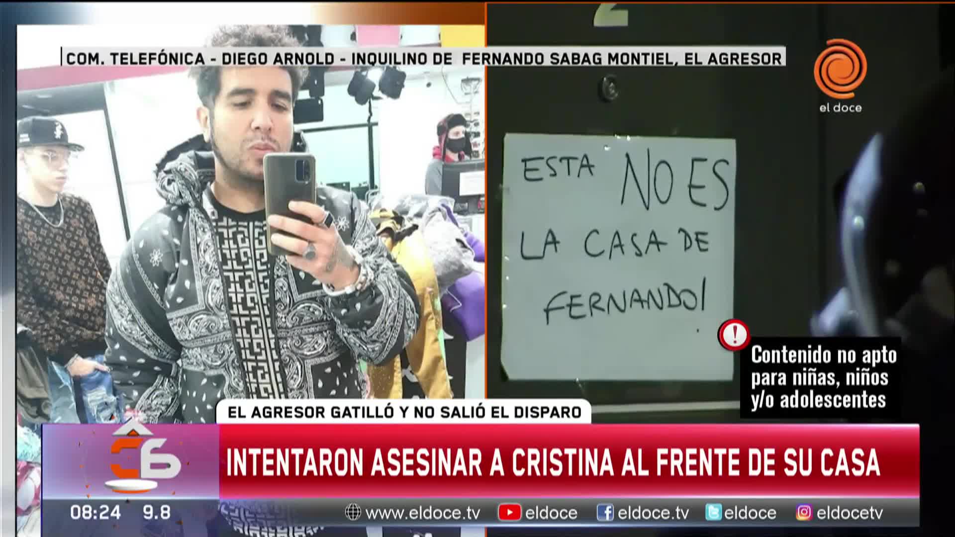 Allanaron una propiedad del atacante de Cristina Kichner: qué dijo el inquilino