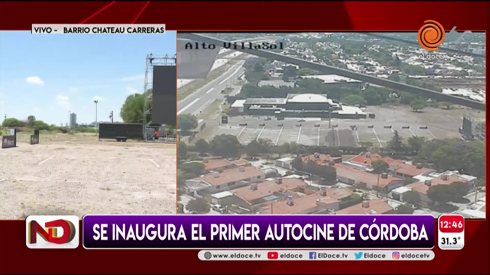 Planes en pandemia: abre el autocine en Córdoba