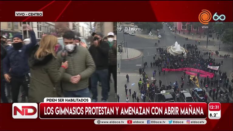 Dueños de gimnasios protestaron y advierten que abrirán