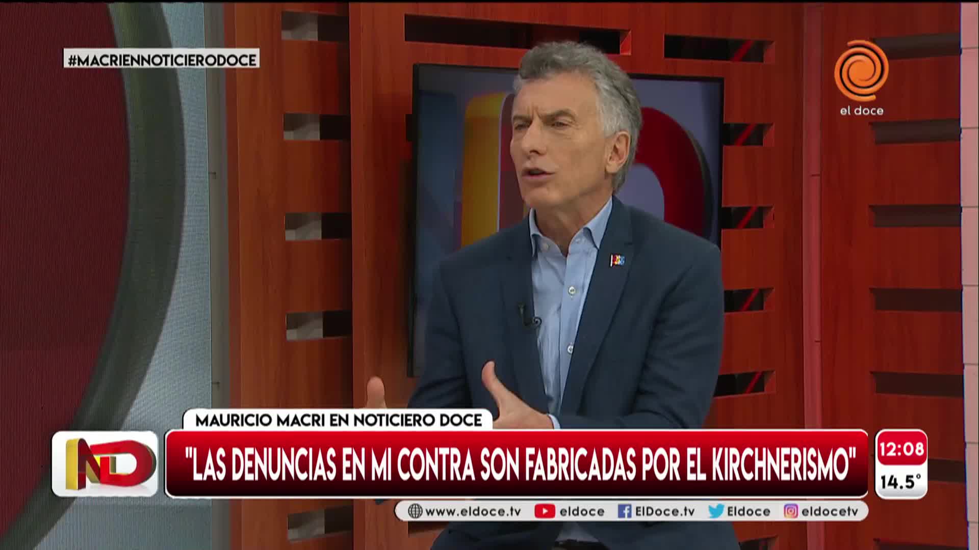 "Las denuncias en mi contra son fabricadas por el kirchnerismo"