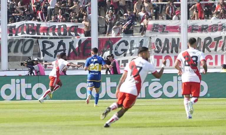 El gol de Borja para el 1 a 0 de River a Boca en el Kempes