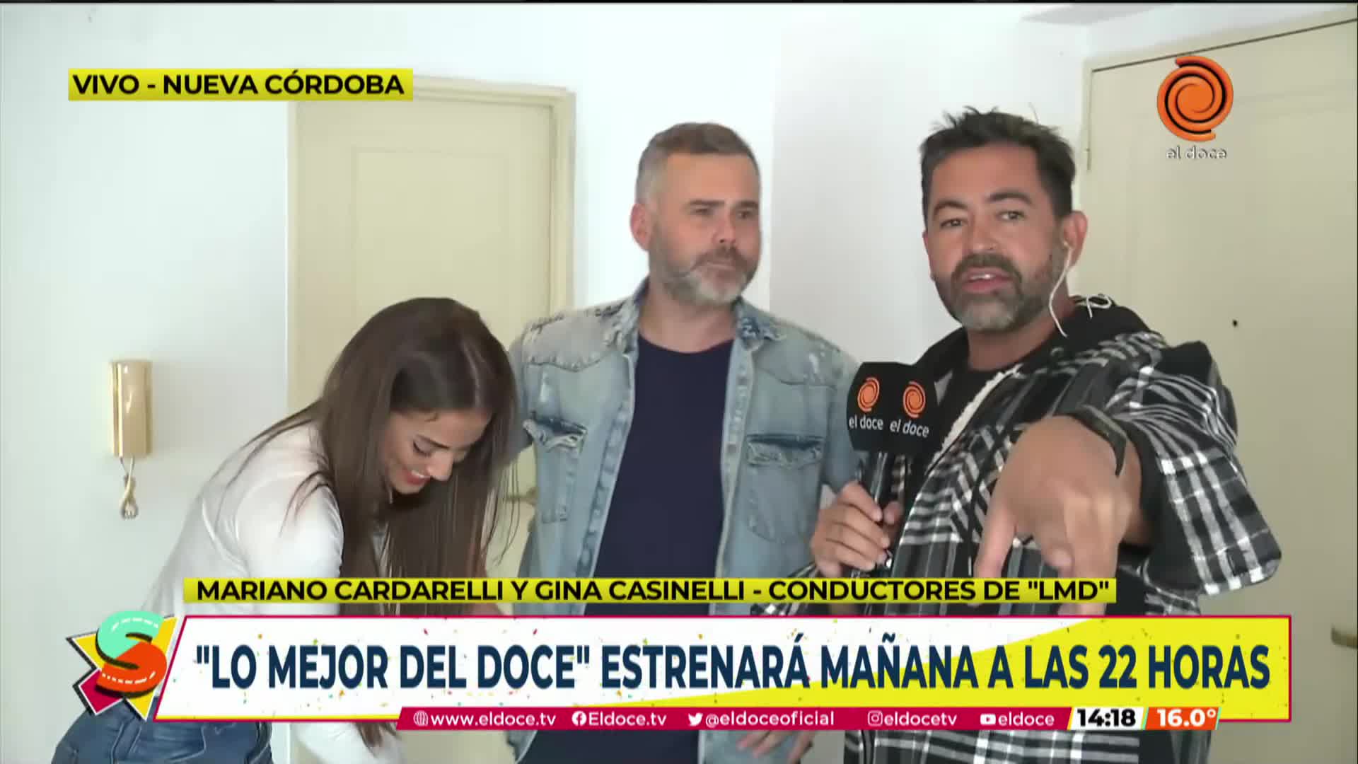 Mariano Cardarelli y Gina Casinelli palpitan el estreno de LMD