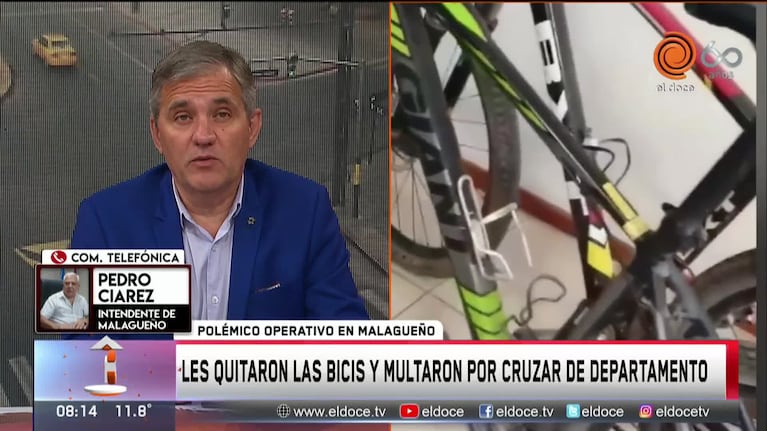 Polémica incautación de bicicletas: la defensa del intendente de Malagueño
