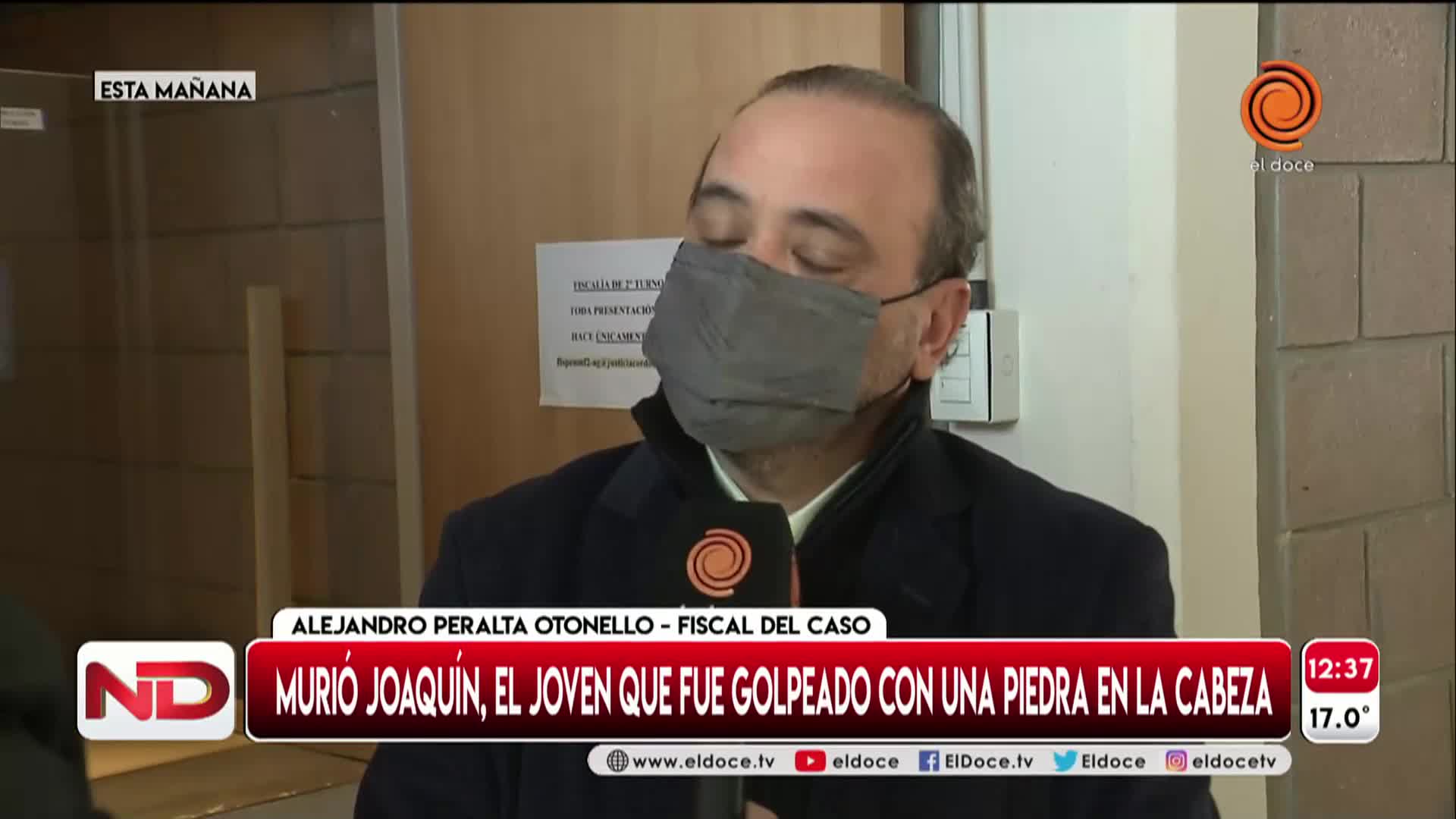 La palabra del fiscal tras el crimen de un joven en Alta Gracia