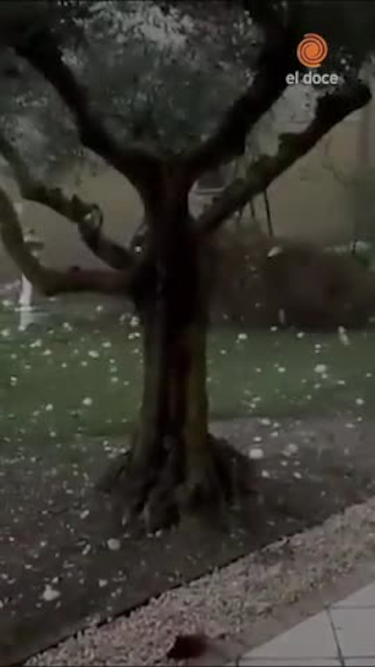 Violento temporal de granizo en Italia