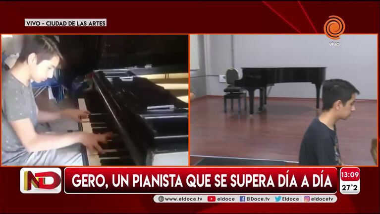 Gero Sierra, un músico que se supera día a día