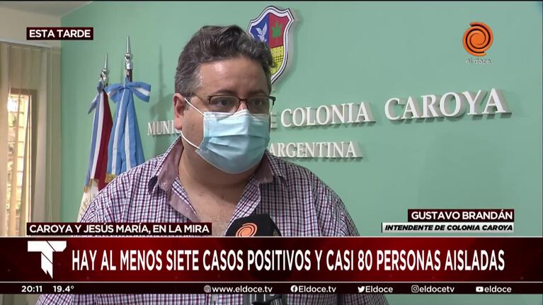 Colonia Caroya en alerta por un brote de Covid-19