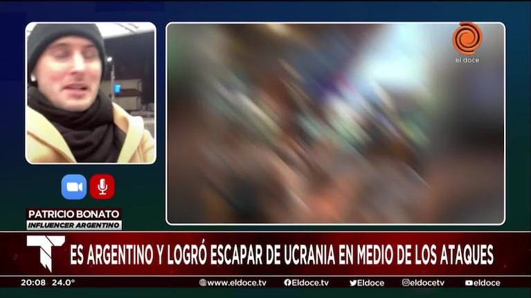 Logró salir de Ucrania: "Zafé por ser de Argentina"