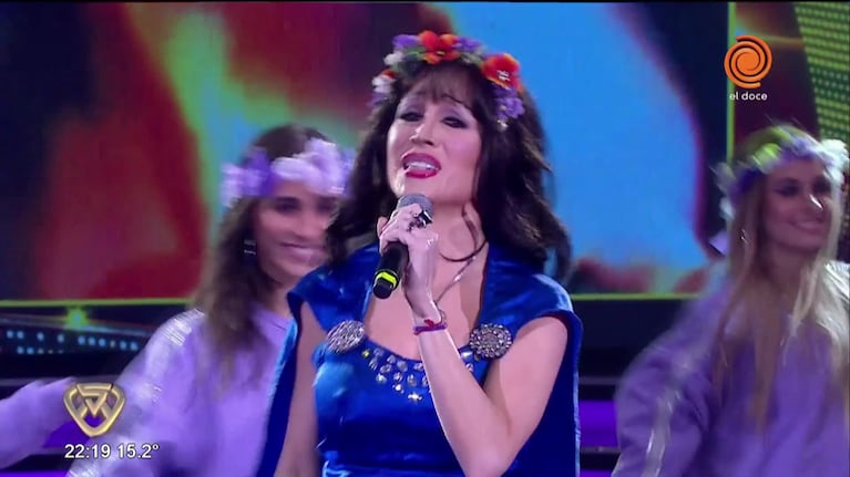 Fátima Flórez cantó un tema recordando a Gilda